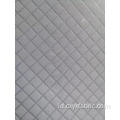 Kain polyester white check dan strip emboss